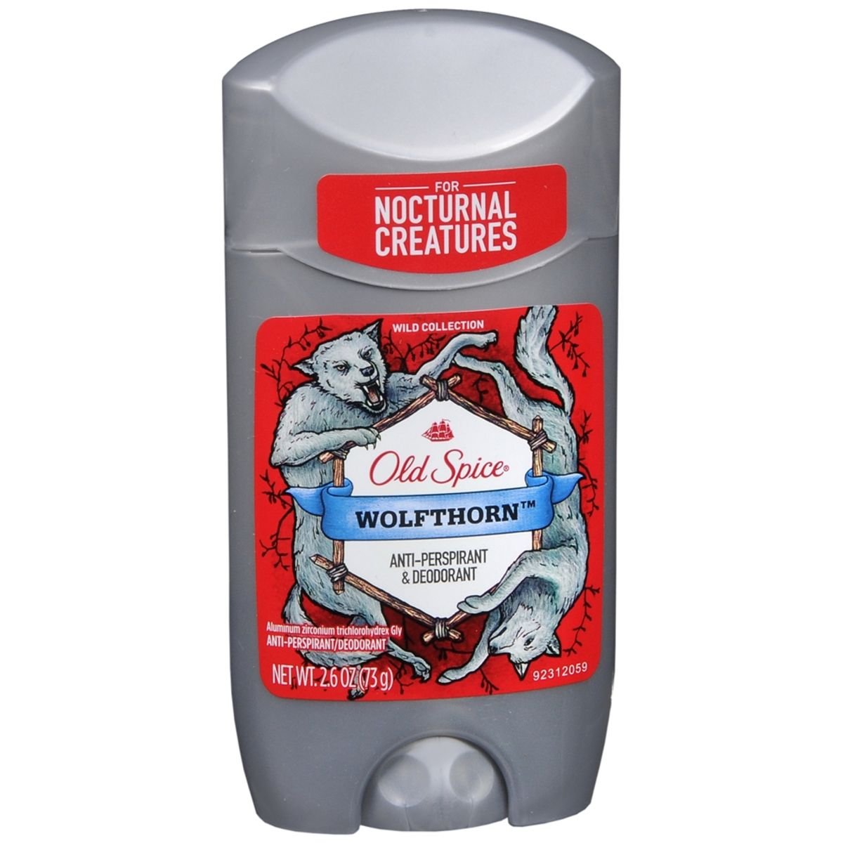 Old Spice Wild Collection Wolfthorn Scent Mens Invisible Solid Anti