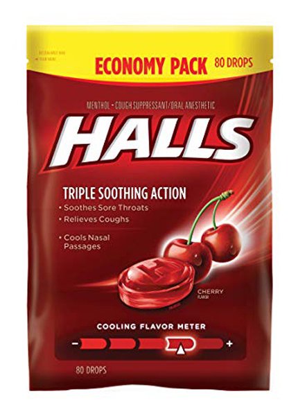 CANDIES HALLS CHERRY 4 PCS FROM GREECE HOLLS CHERRY