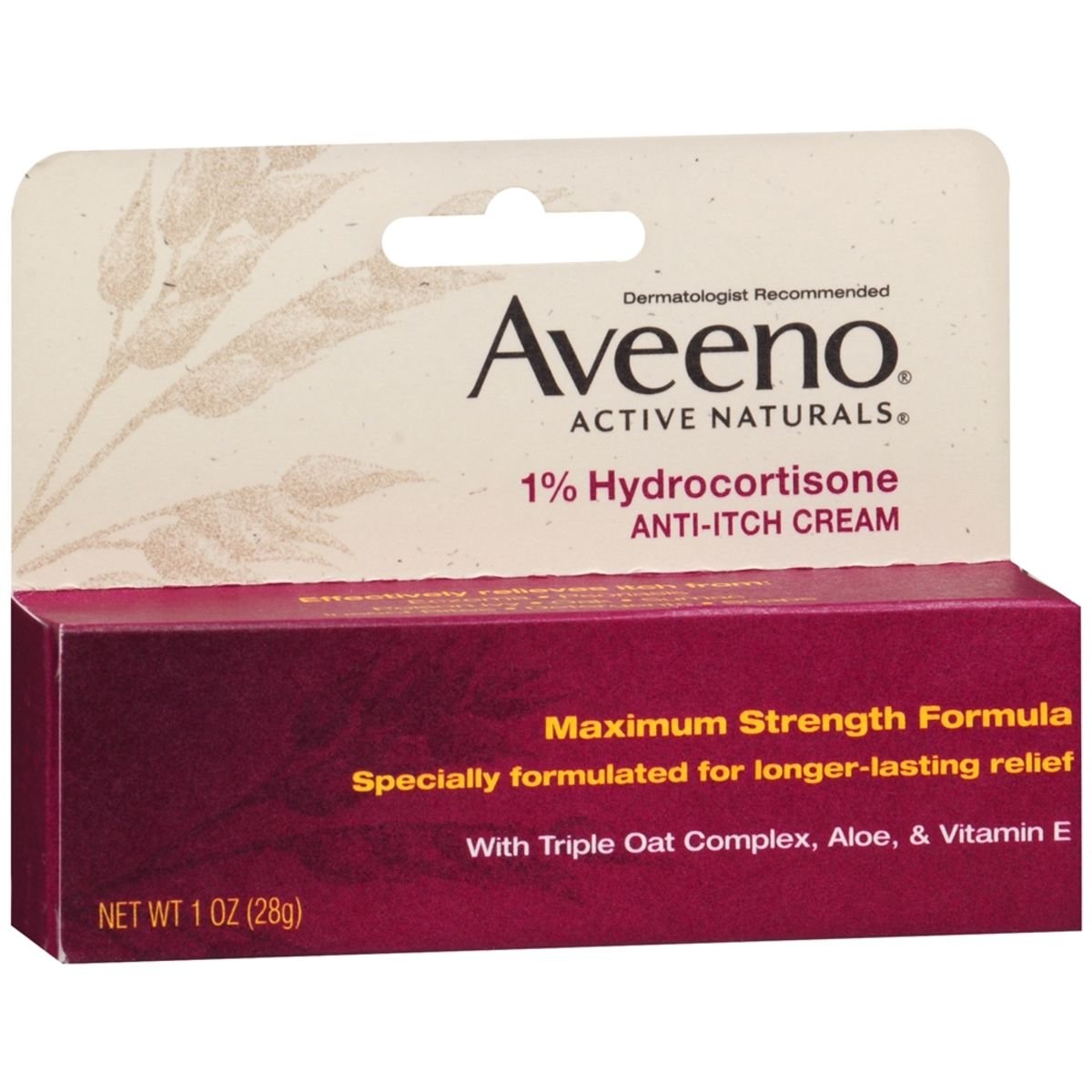 AVEENO Active Naturals 1 Hydrocortisone AntiItch Cream Maximum