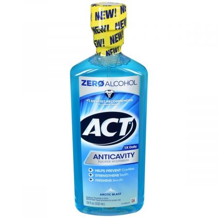 ACT Anticavity Fluoride Mouthwash Arctic Blast - 18 OZ