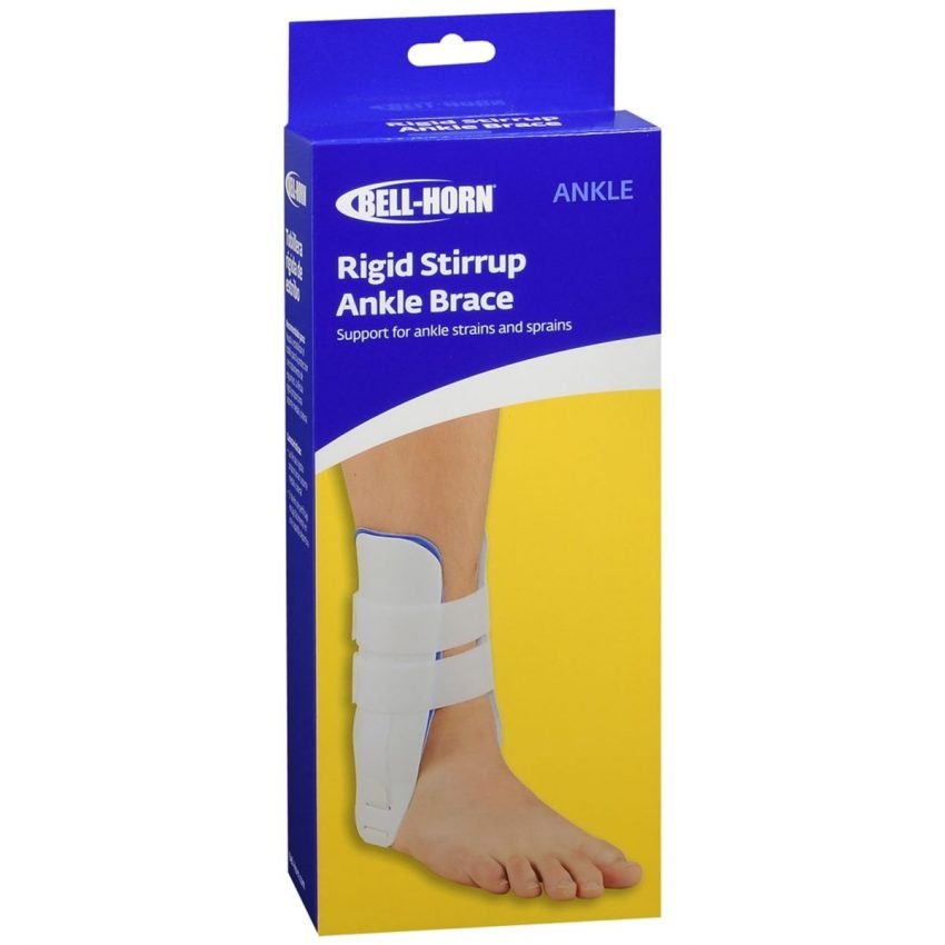 Bell-Horn Rigid Stirrup Ankle Brace White Gel & Air Regular 14000 - 1 EA