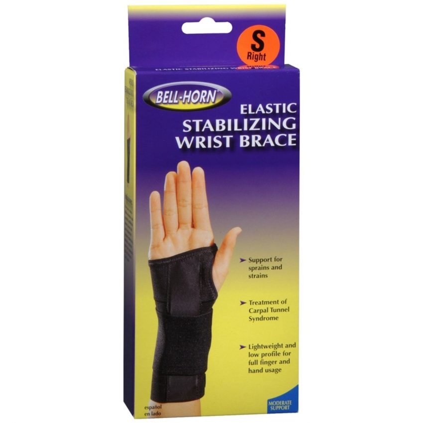 Bell-Horn Elastic Stabilizing Wrist Brace Black Small Right 191 - 1 EA