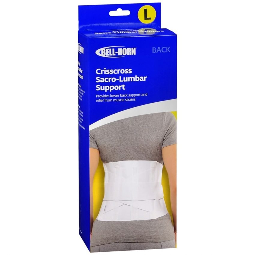 Bell-Horn Crisscross Sacro-Lumbar Back Support White Large BH89187 - 1 EA