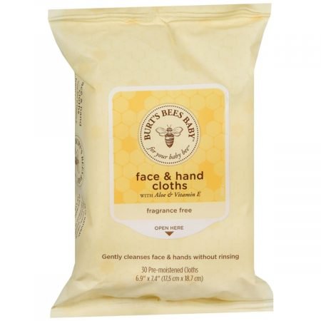 Burt's Bees Baby Face & Hand Pre-Moistened Cloths - 30 EA