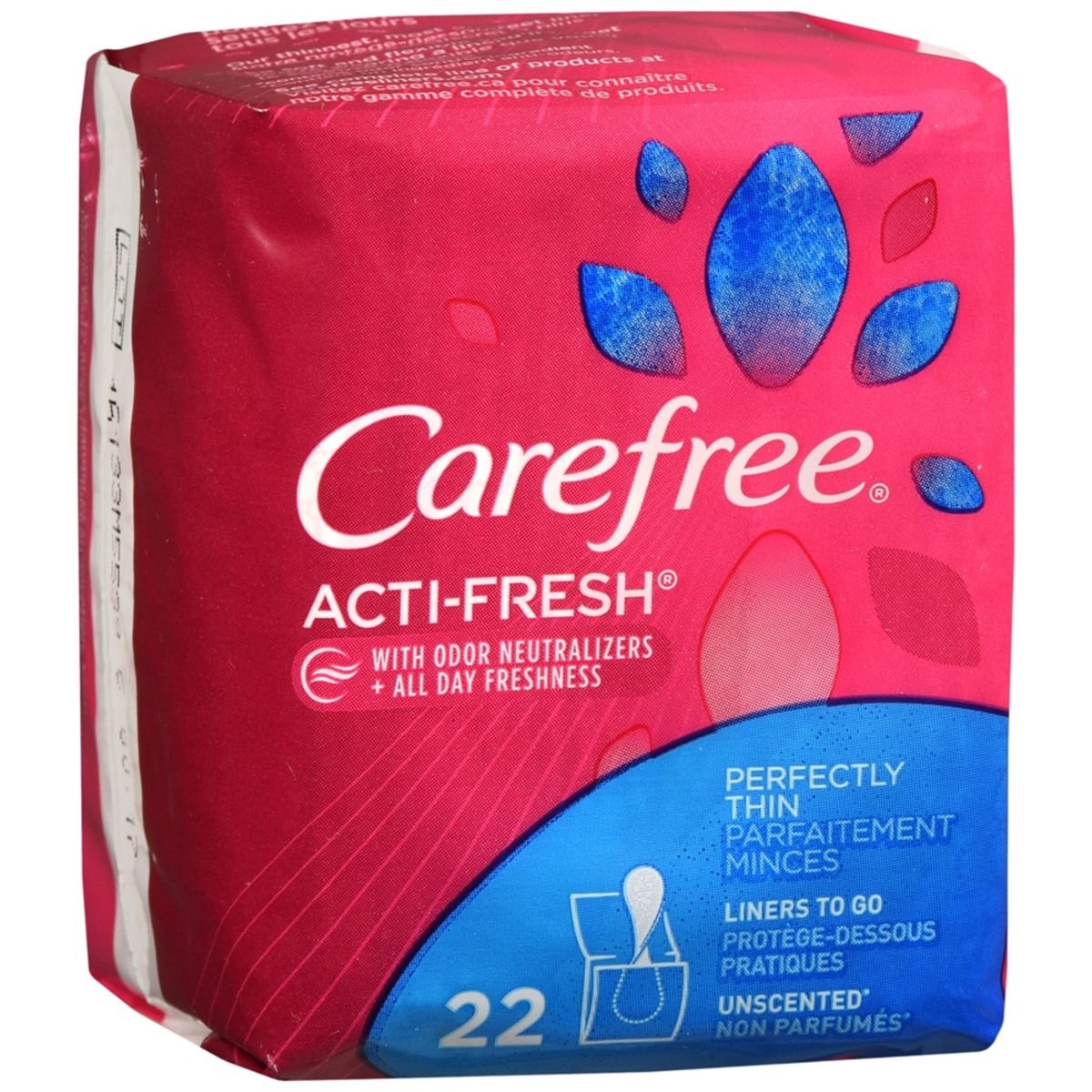 CAREFREE Acti-Fresh Body Shape Pantiliners Extra Long Unscented – 36 EA –  Medcare
