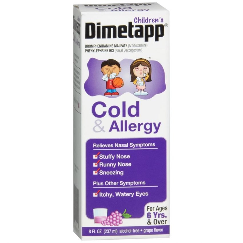 Dimetapp Children's Cold & Allergy Liquid Grape Flavor - 8 OZ