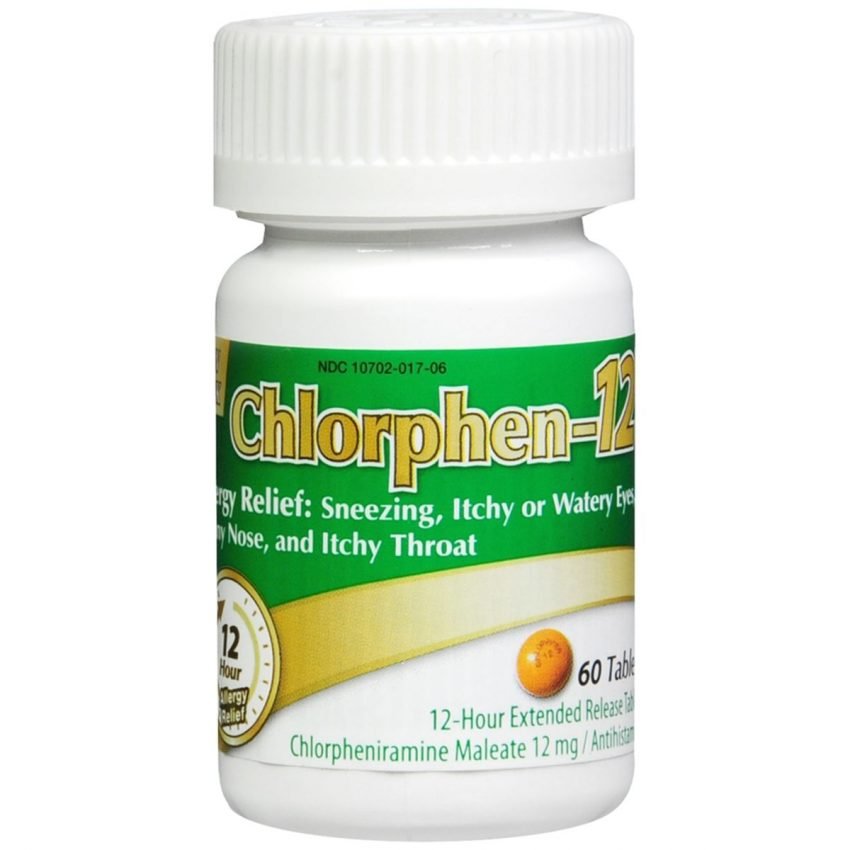 Chlorphen-12 Allergy Relief Tablets - 60 TB