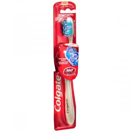 Colgate 360 Degrees Optic White Toothbrush Full Head Soft - 1 EA