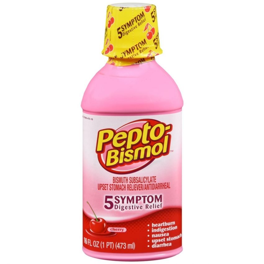 PeptoBismol Upset Stomach Reliever/Antidiarrheal Liquid Cherry 16 OZ