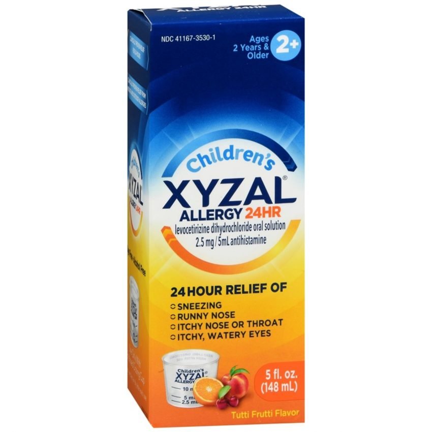 Xyzal Children’s Allergy 24HR Oral Solution Tutti Frutti 5 OZ