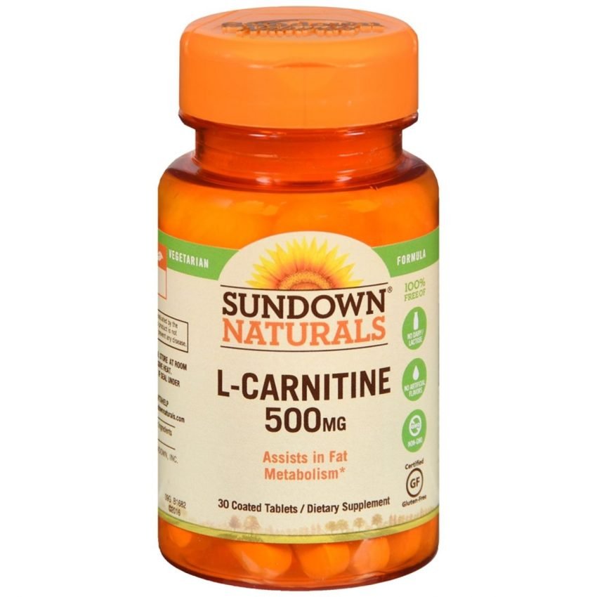 Sundown Naturals L-Carnitine 500 mg Tablets - 30 TB