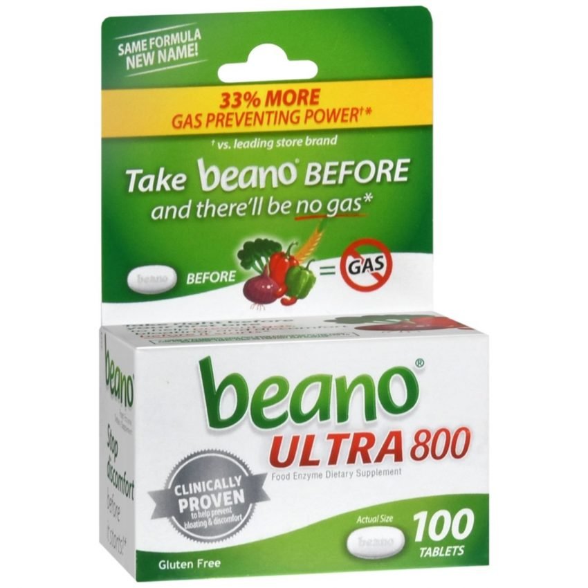 Beano Ultra 800 Food Enzyme Tablets 100 TB Medcare Wholesale