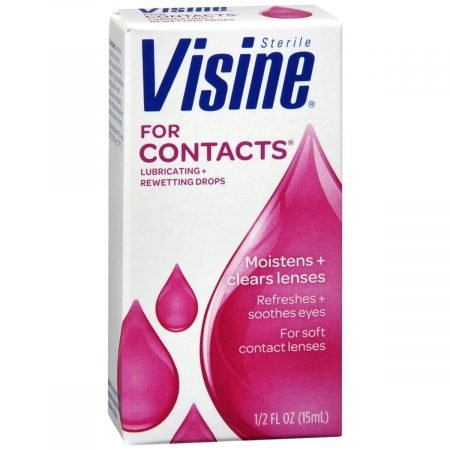 Visine For Contacts Lubricating & Rewetting Eye Drops - 0.5 OZ
