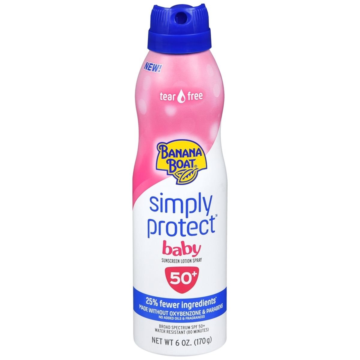 Banana Boat Simply Protect Baby Sunscreen Lotion Spray SPF 50+ – 6 OZ ...