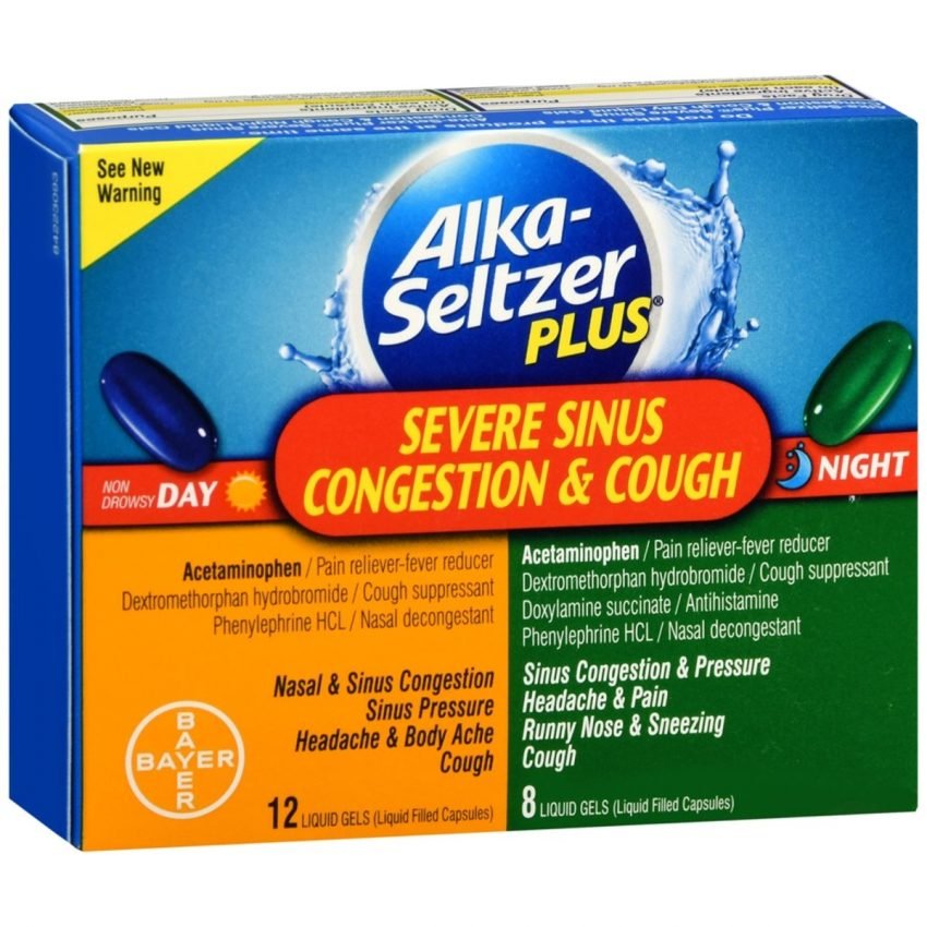 Alka-Seltzer Plus Day & Night Severe Sinus Congestion & Cough Liquid Gels - 20 CP