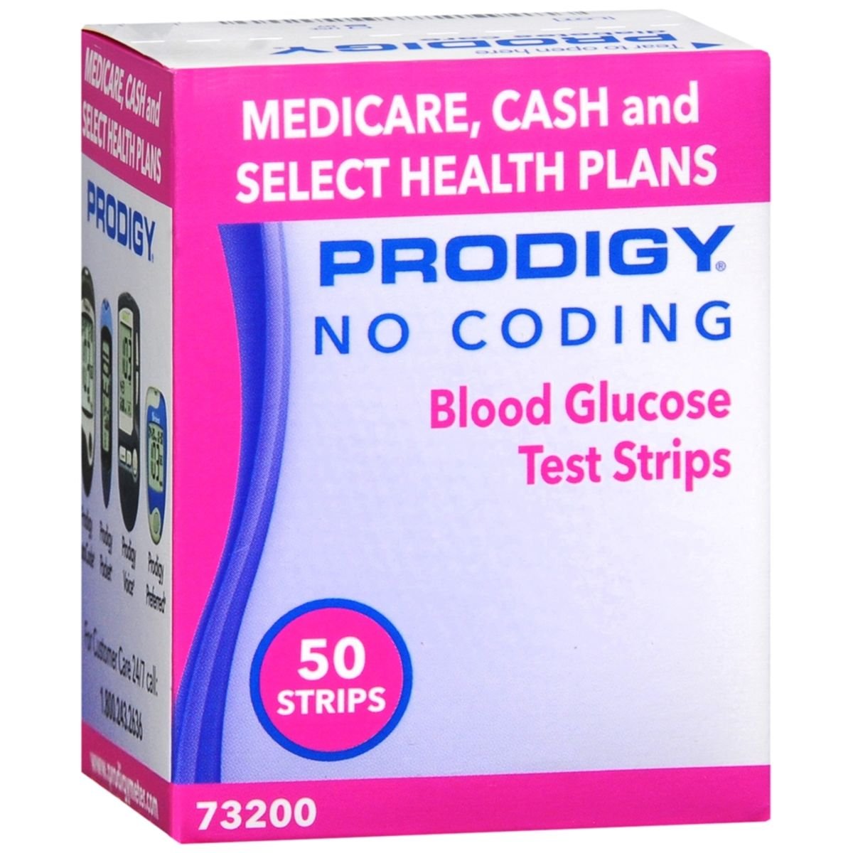 PRODIGY No Coding Blood Glucose Test Strips – 50 EA – Medcare ...