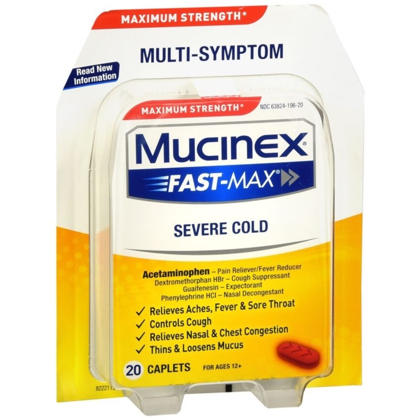 Mucinex Fast-Max Cold & Flu Maximum Strength Caplets - 20 CP