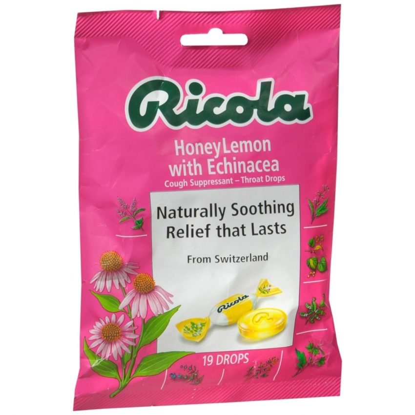 Ricola Throat Drops HoneyLemon with Echinacea 19 EA Medcare