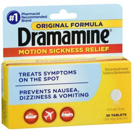 Dramamine Motion Sickness Relief Tablets Original Formula - 36 TB