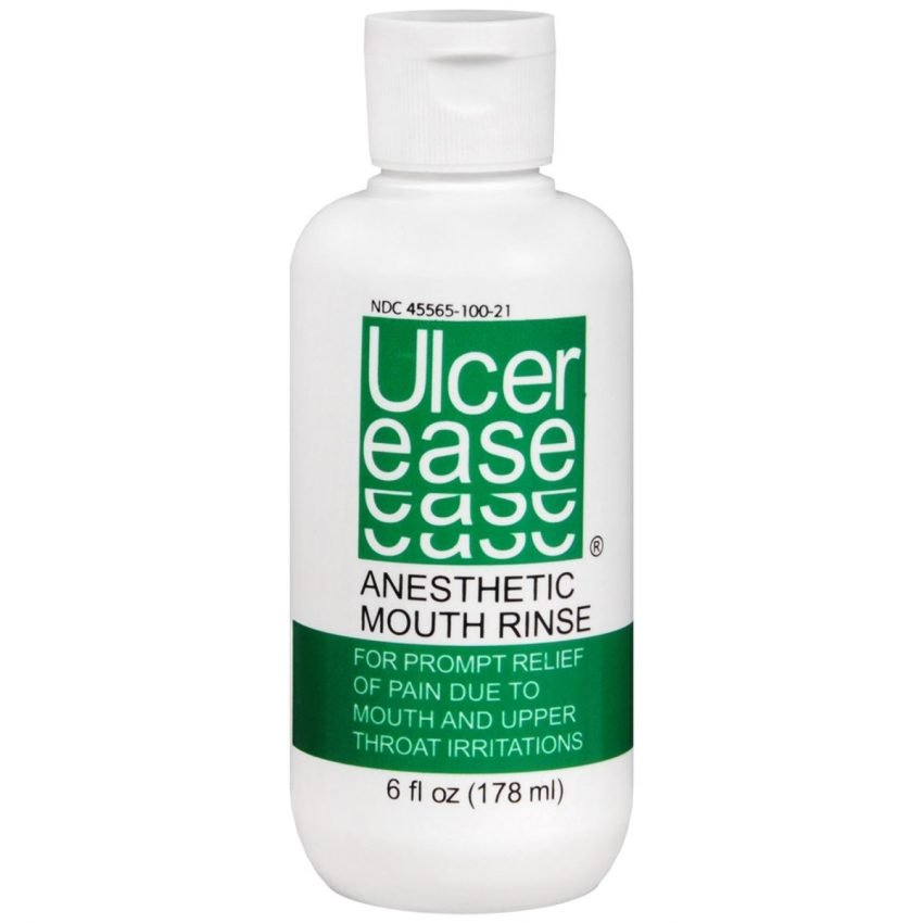 Ulcer Ease Anesthetic Mouth Rinse - 6 OZ