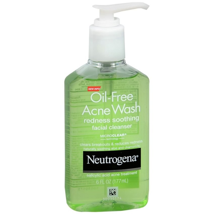 Neutrogena Oil-Free Acne Wash Redness Soothing Facial Cleanser - 6 OZ