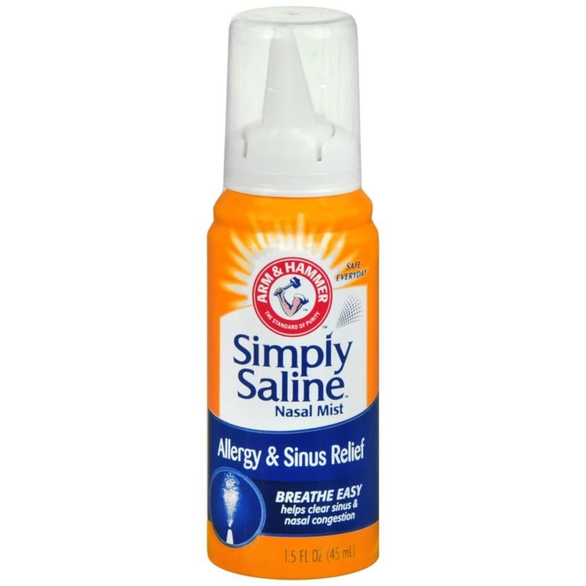 Arm & Hammer Simply Saline Nasal Mist Allergy & Sinus Relief 1.6 OZ