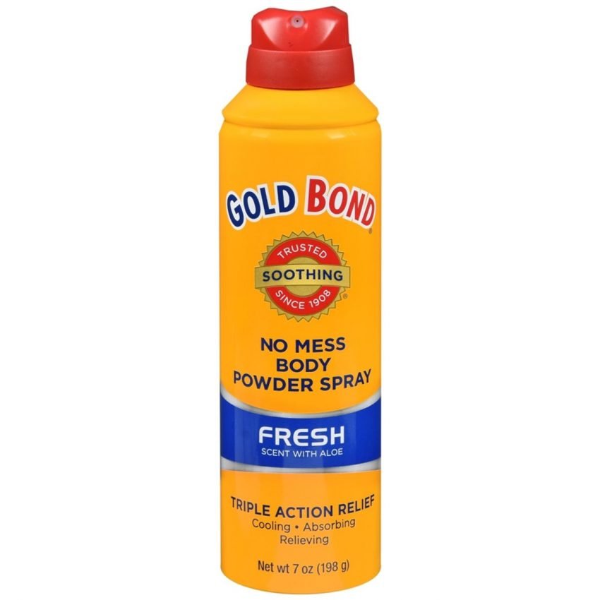 Gold Bond No Mess Body Powder Spray Fresh Scent with Aloe - 7 OZ