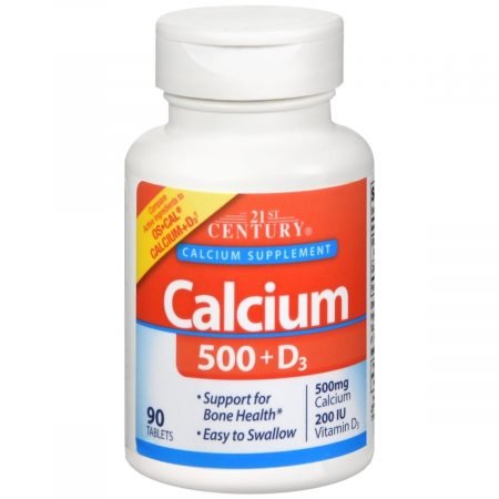 21st Century Calcium 500+D3 Tablets - 90 TB