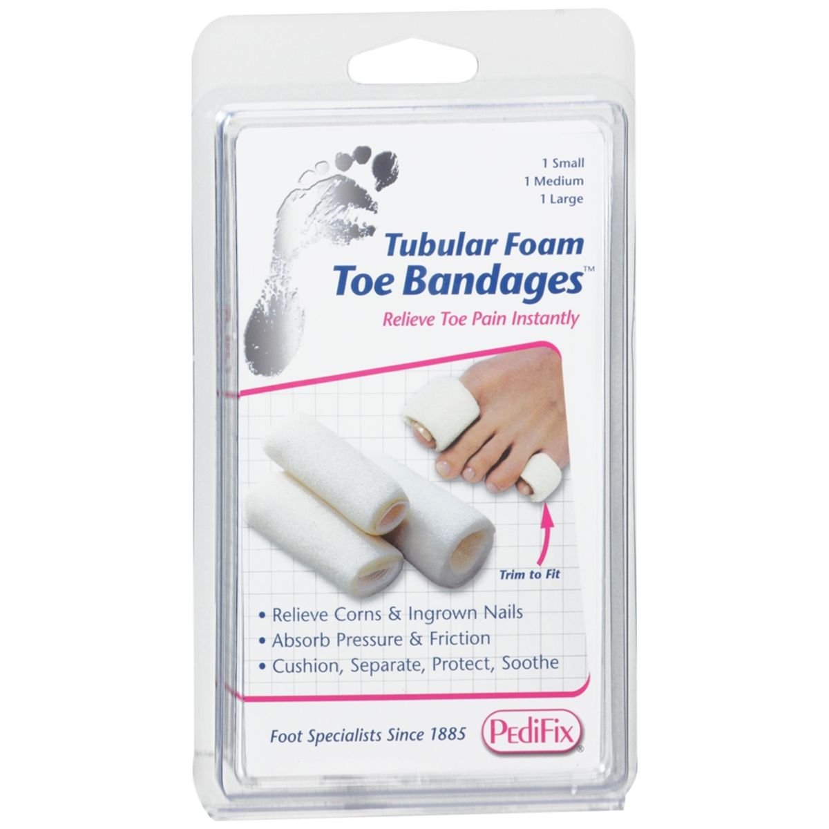 PediFix Tubular Foam Toe Bandages – 3 EA – Medcare | Wholesale company ...