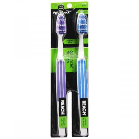 REACH Advanced Design Toothbrushes Soft - 2 EA