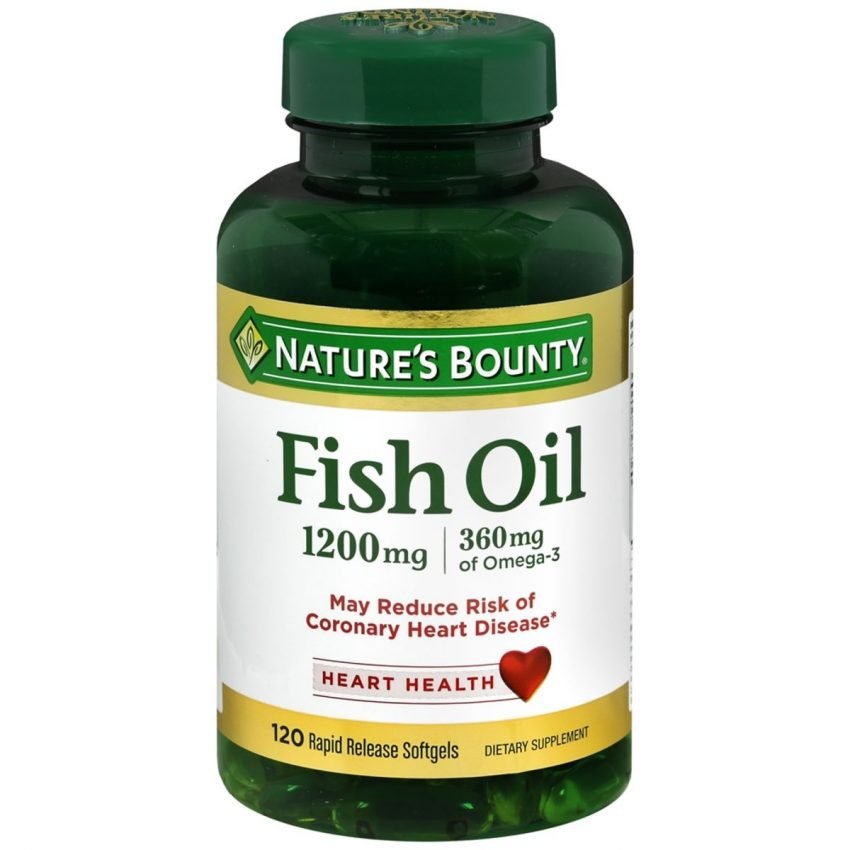 Nature's Bounty Fish Oil 1200 mg Rapid Release Softgels - 120 CP