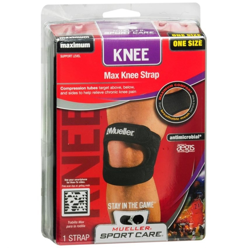 Mueller Sport Care Max Knee Strap Black One Size 59857 1 EA Medcare