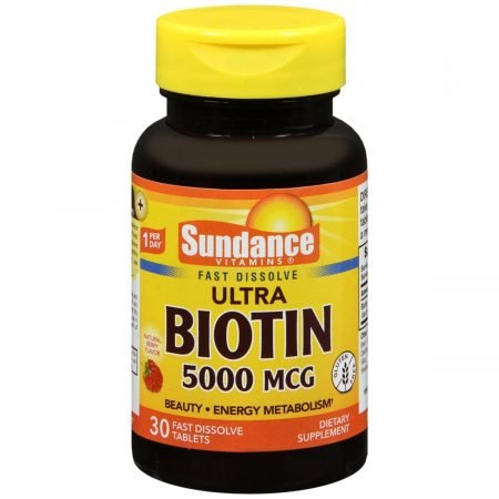 Sundance Vitamins Ultra Biotin 5000 mcg Tablets - 30 TB