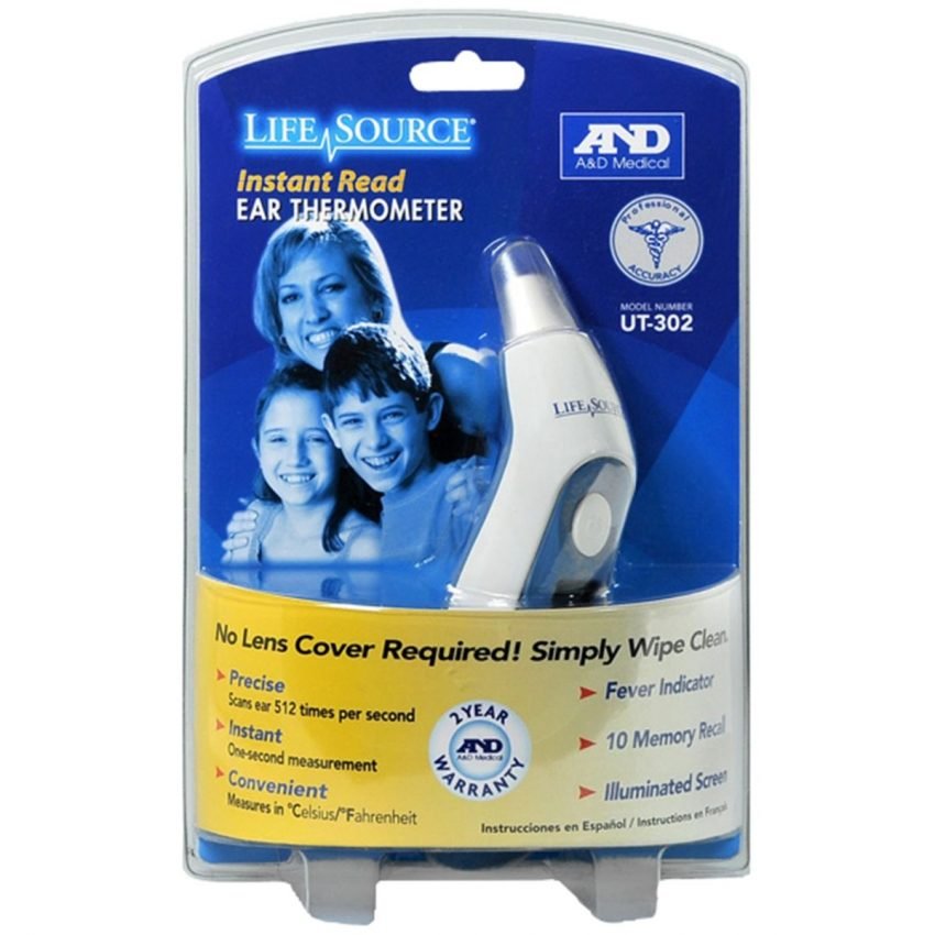 LifeSource Instant Read Ear Thermometer 1 EA Medcare Wholesale