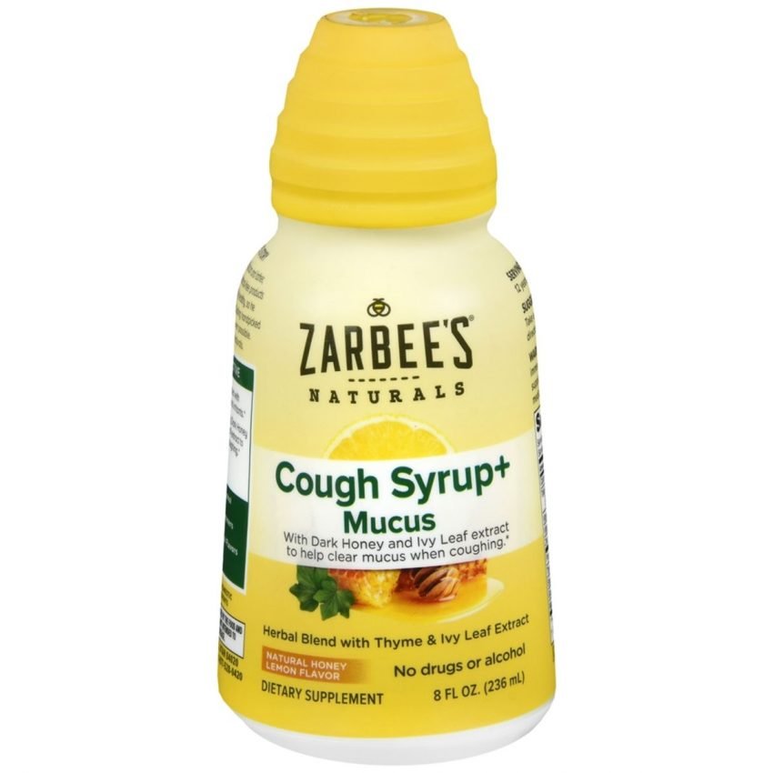 Zarbee's Cough Syrup+ Mucus Natural Honey Lemon Flavor - 8 OZ