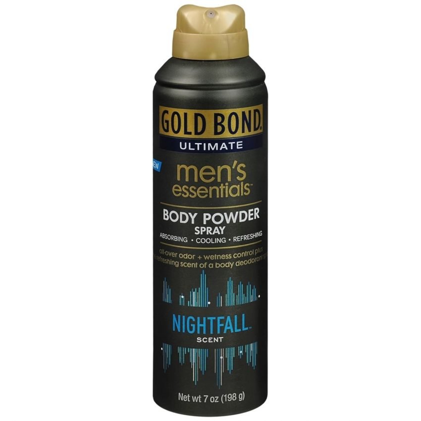 Gold Bond Ultimate Men's Essentials Body Powder Spray Nightfall Scent - 7 OZ