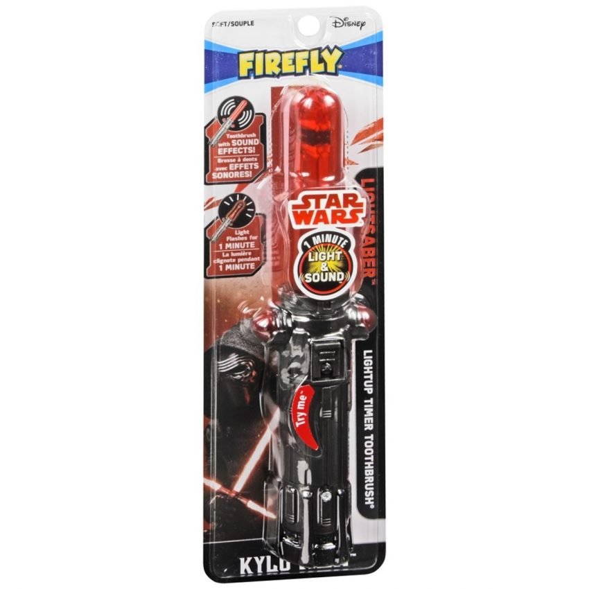 Firefly Star Wars Lightsaber Light-Up Timer Toothbrush Soft Kylo Ren - 1 EA