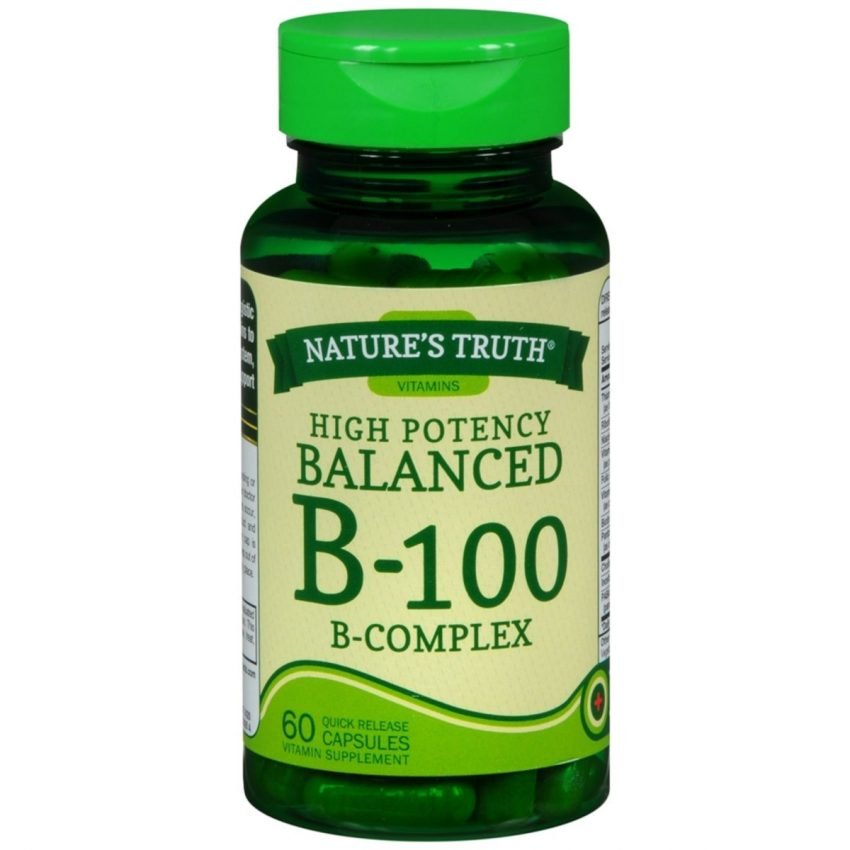 Nature’s Truth High Potency Balanced B-100 B- Complex Quick Release ...