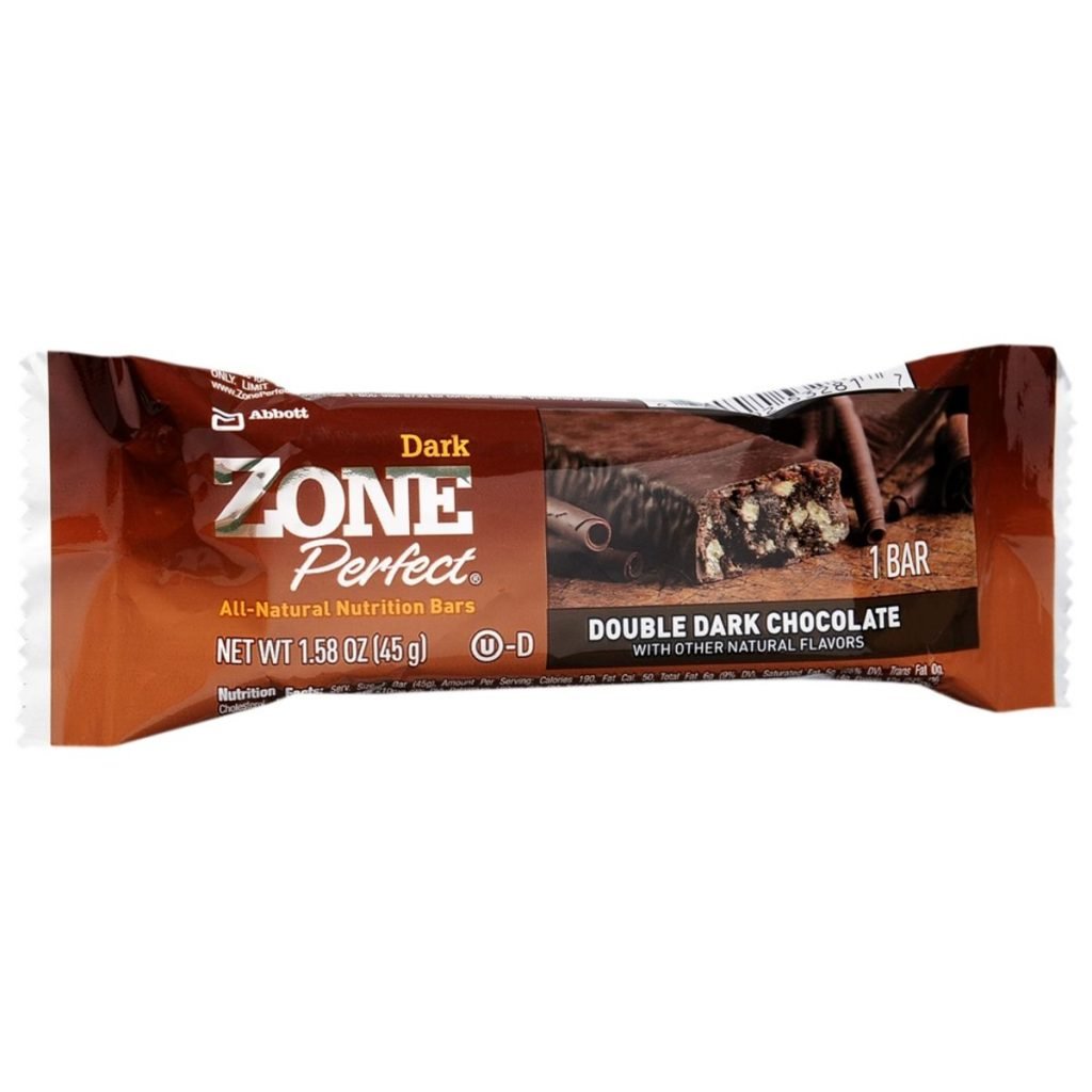 ZONEPERFECT DOUBLE DARK CHOCOLATE 45 GRAM BAR 312 PACKS Medcare