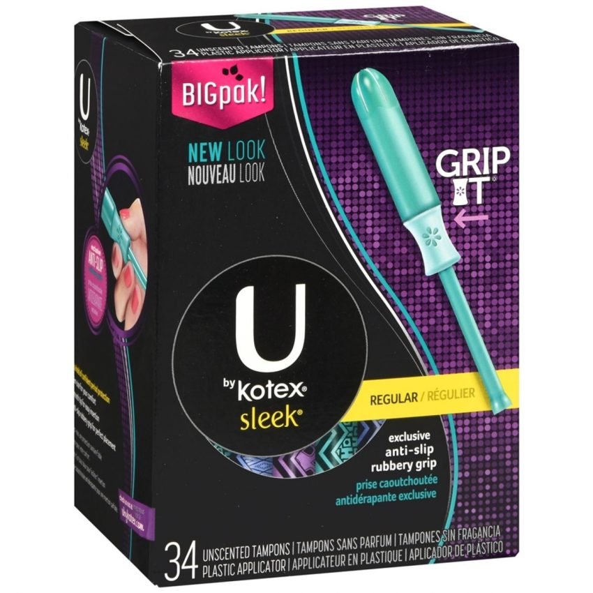 U BY KOTEX SUPER PREMIUM TAMPONS SLEEK REGULAR ABSORBENCY 34 Medcare