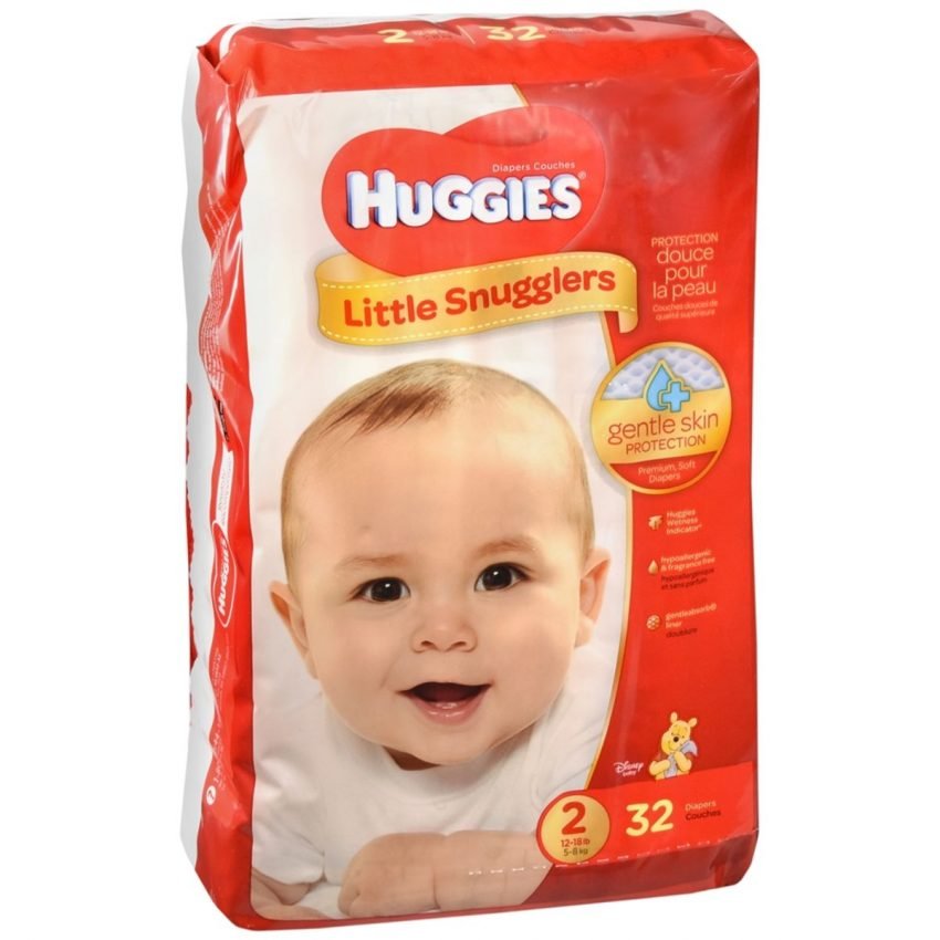 HUGGIES LITTLE SNUGGLERS DIAPERS SIZE 2 JUMBO PACK 32 Medcare
